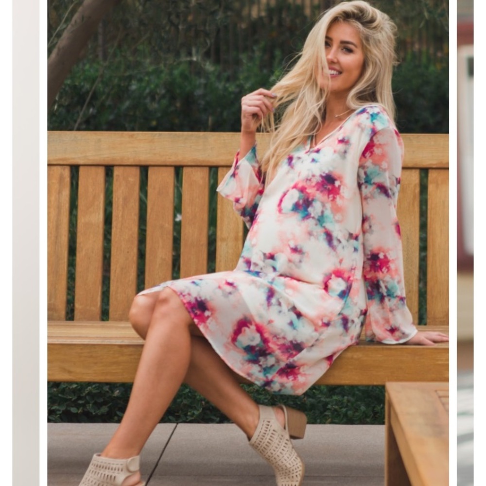 Pinkblush chiffon dress